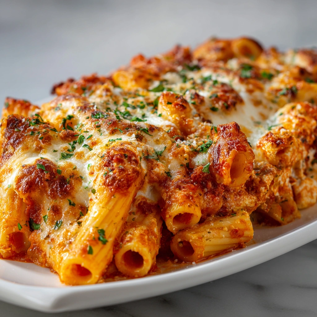 Cheesy Baked Rigatoni Pasta: A Comfort Food Delight!