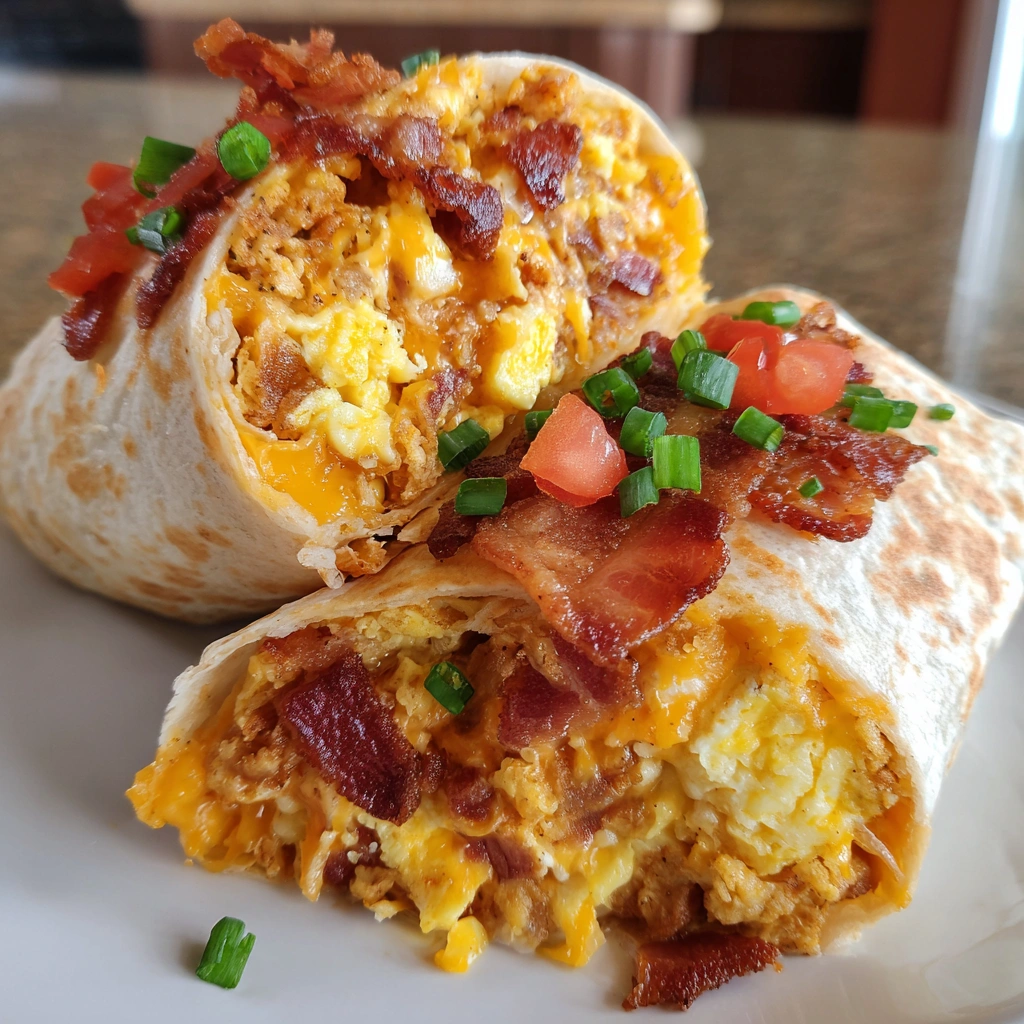 Fluffy Bacon &amp; Egg Breakfast Burritos You Can’t Resist!