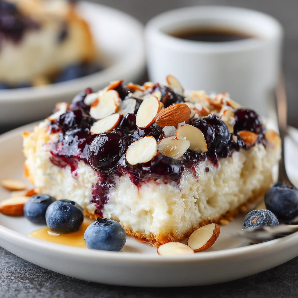 Blueberry Almond Cottage Cheese Breakfast Bake You’ll Love!