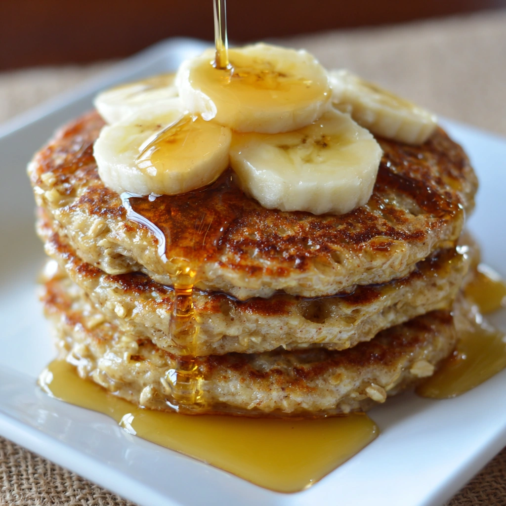 3 Ingredient Banana Oatmeal Pancakes are Simply Delicious!