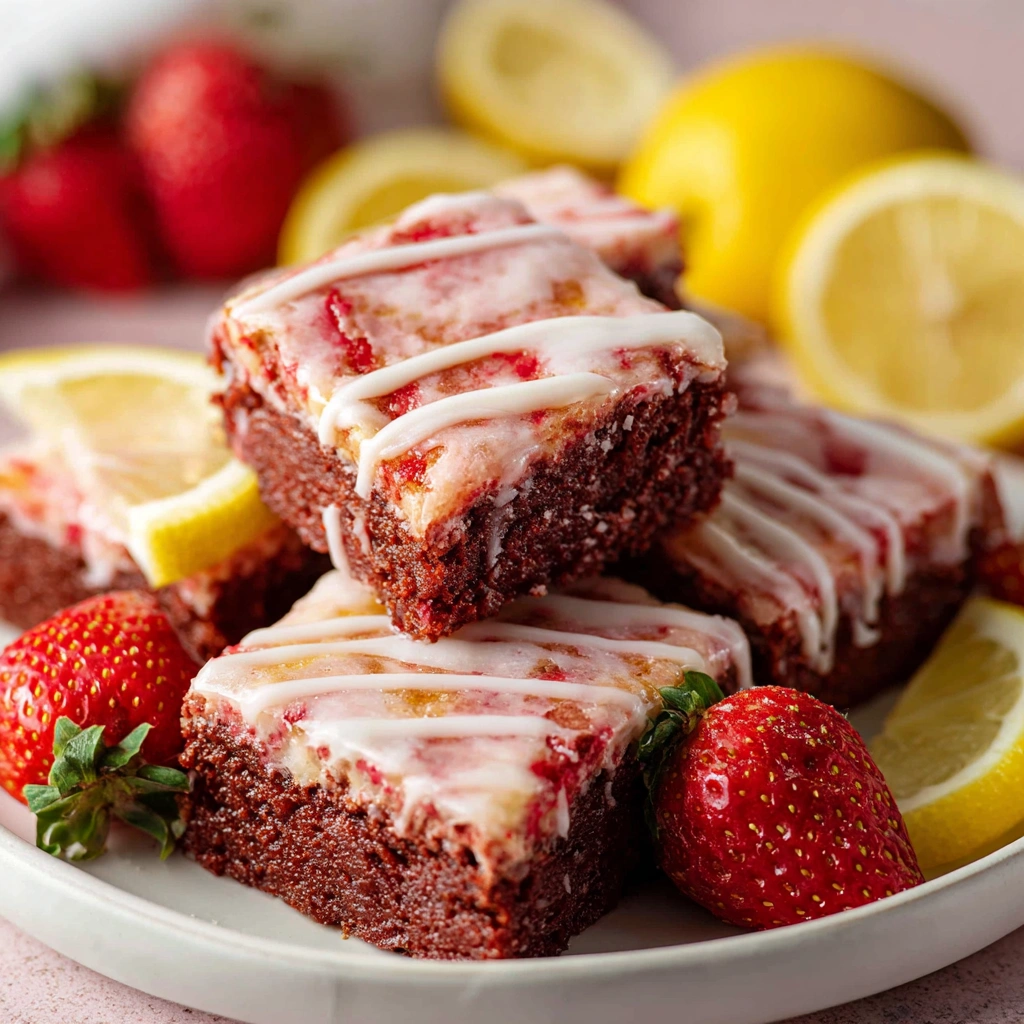 Strawberry Brownies Lemon Glaze: A Dreamy Dessert Recipe!