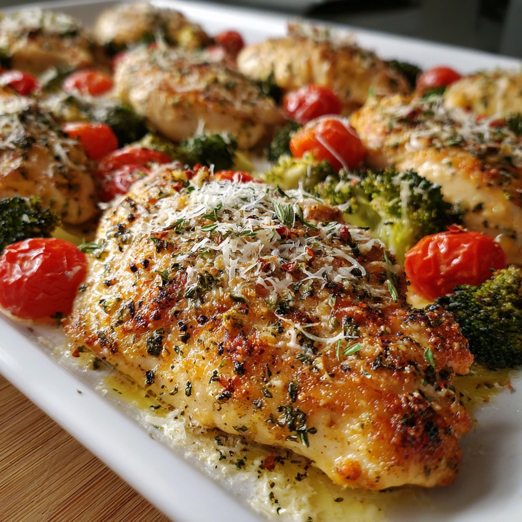 Sheet Pan Parmesan Garlic Chicken: A Quick Dinner Delight!