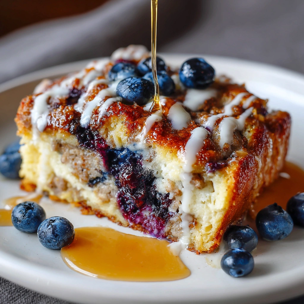 Blueberry Sausage Pancake Casserole for a Delicious Brunch!