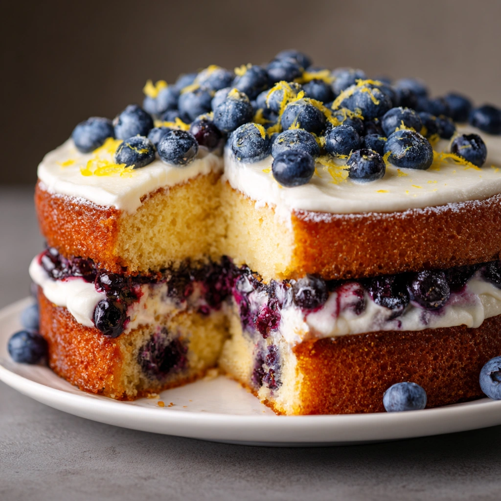 Lemon Blueberry Layer Cake: A Slice of Sunshine Awaits!