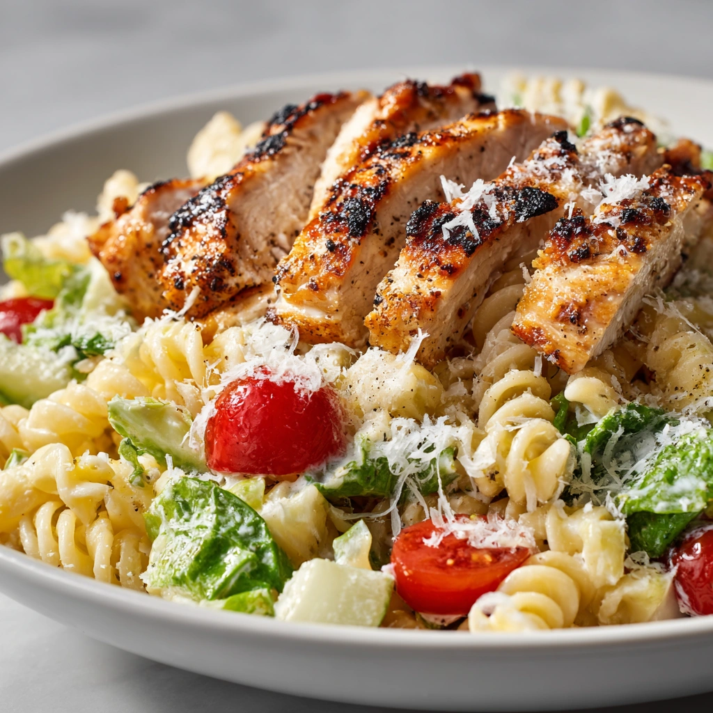 Grilled Chicken Caesar Pasta Salad Jars: A Fresh Delight!