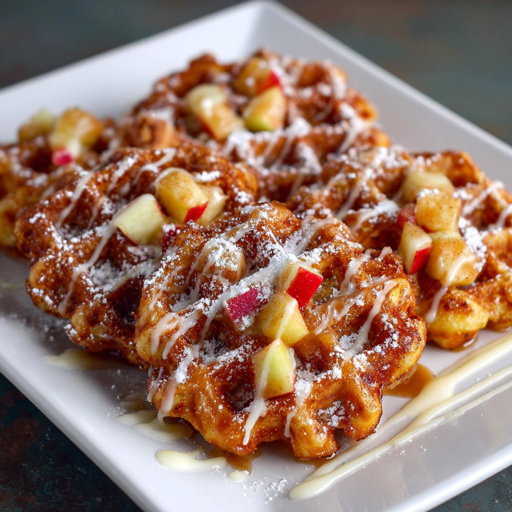 Mini Apple Fritter Waffle Donuts That Will Delight You!