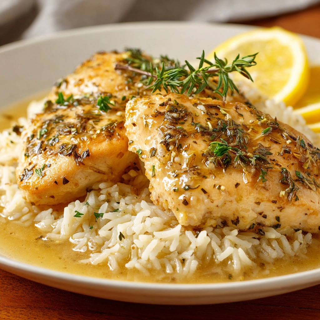 Slow Cooker Lemon Herb Chicken and Rice for Effortless Meals