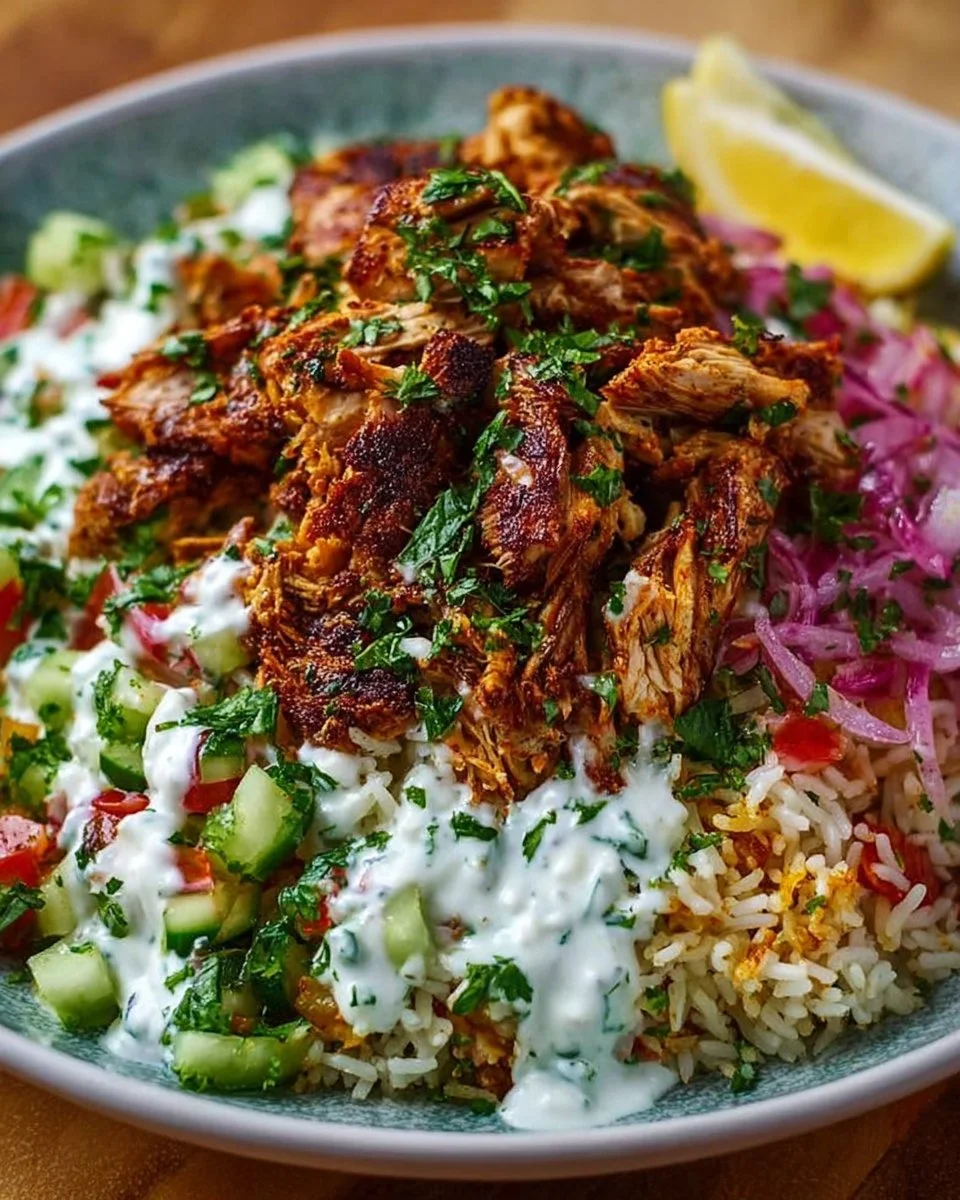 Chicken Shawarma Crispy Rice Salad – Easy Middle Eastern Dinner Recipe