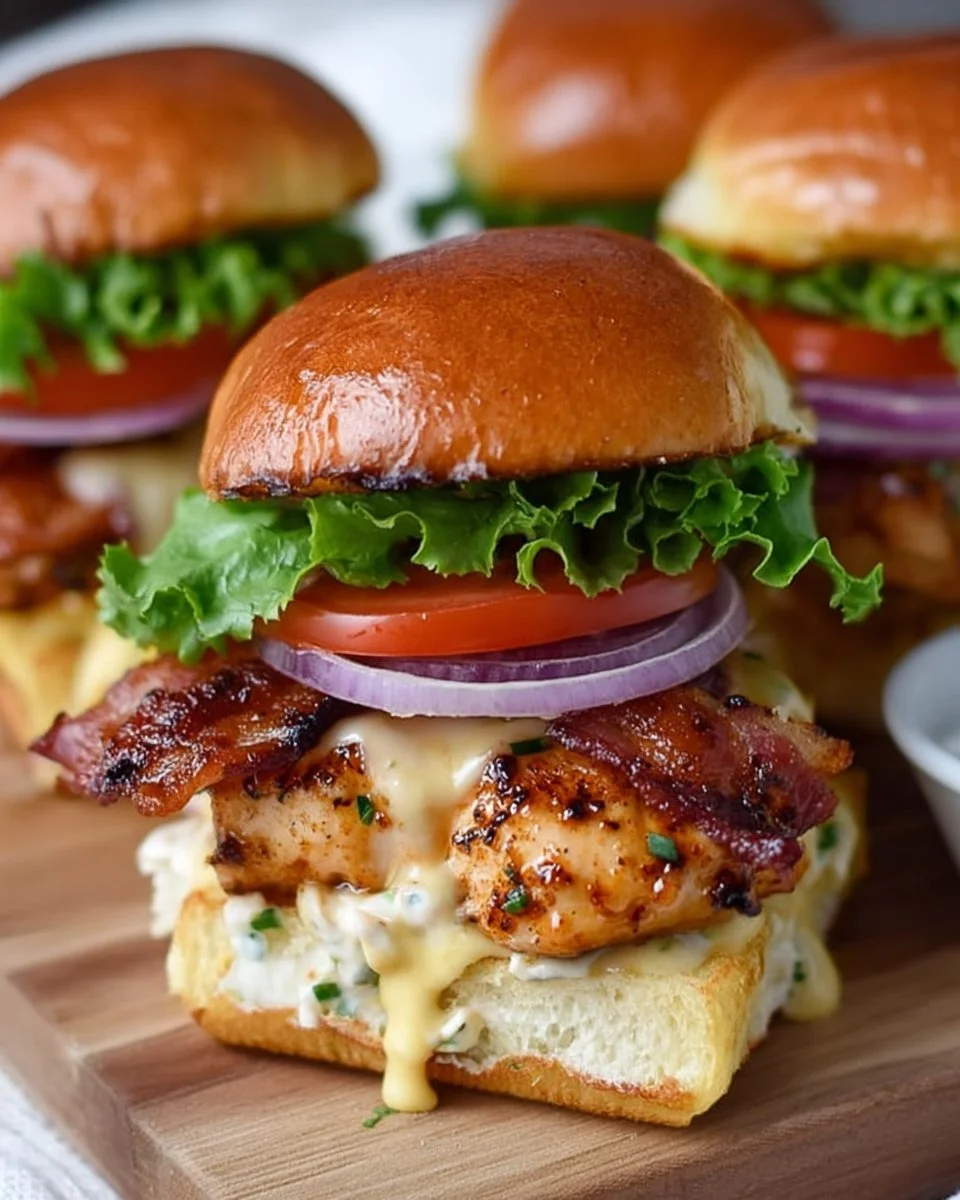 Honey Mustard BLT Chicken Sliders