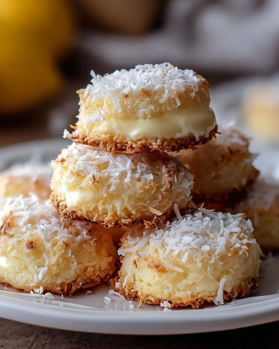 Lemon Coconut Cheesecake Cookies