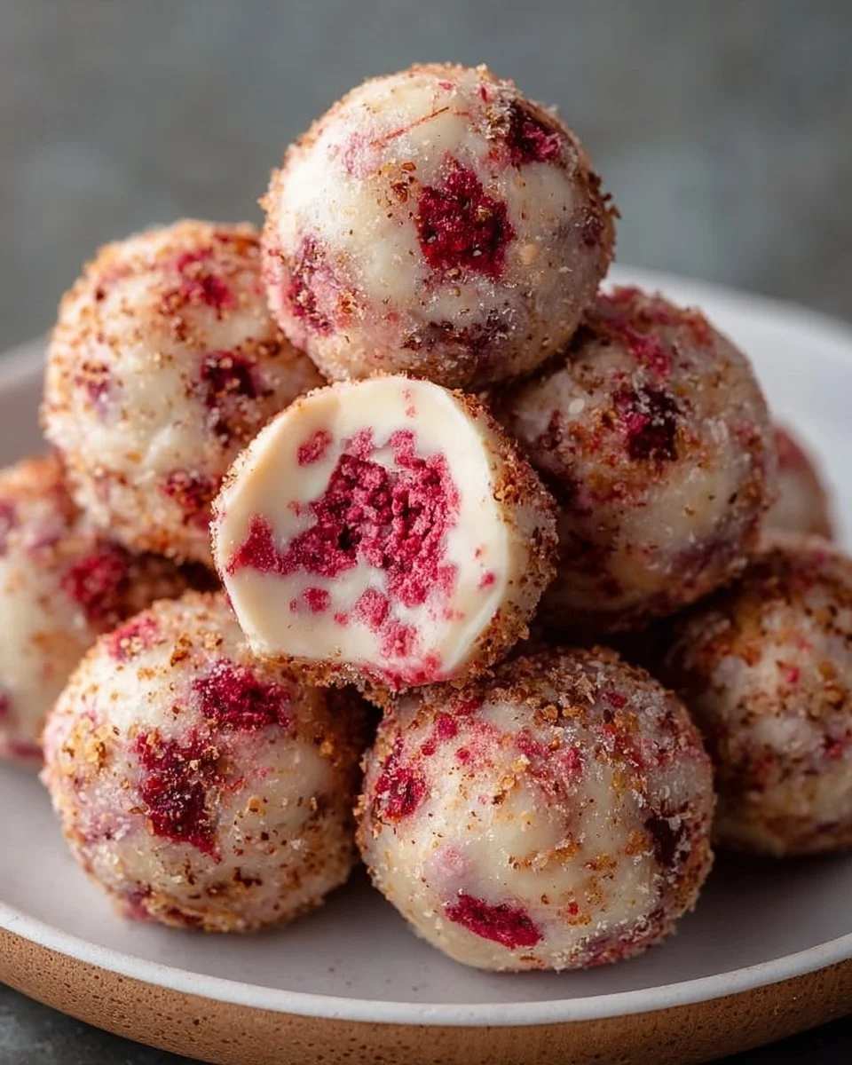 Strawberry Cheesecake Protein Balls