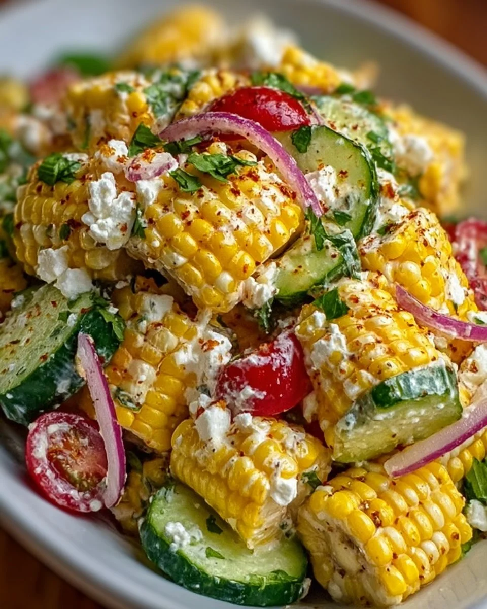 Street Corn Creamy Cucumber Salad That’s Perfect for Summer Fun
