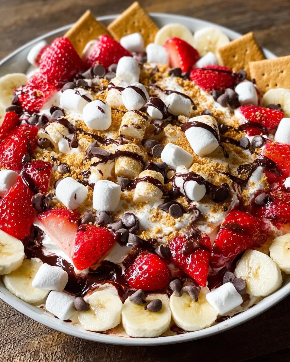 Banana Split S’mores Dip