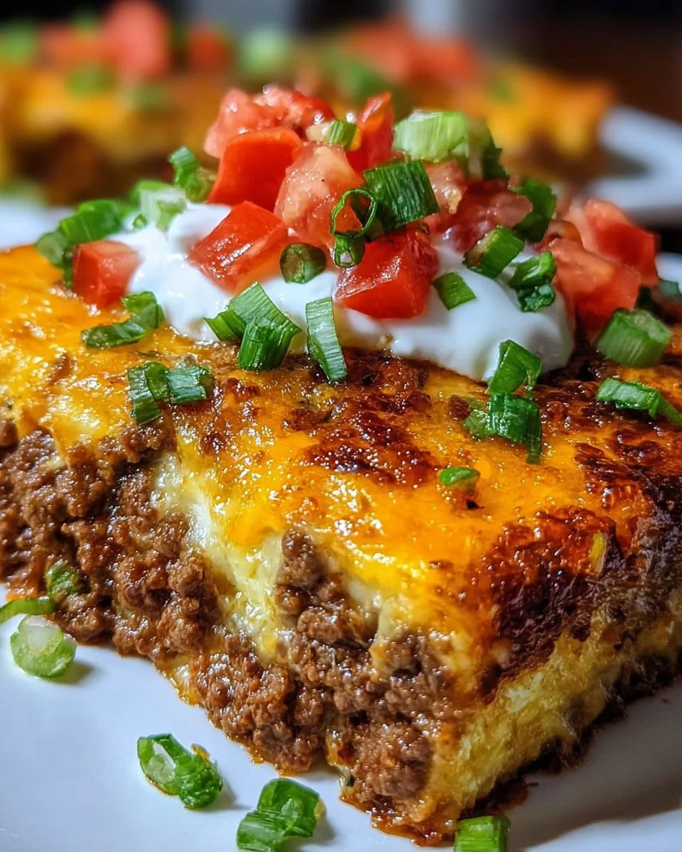 Cheesy Keto Taco Casserole