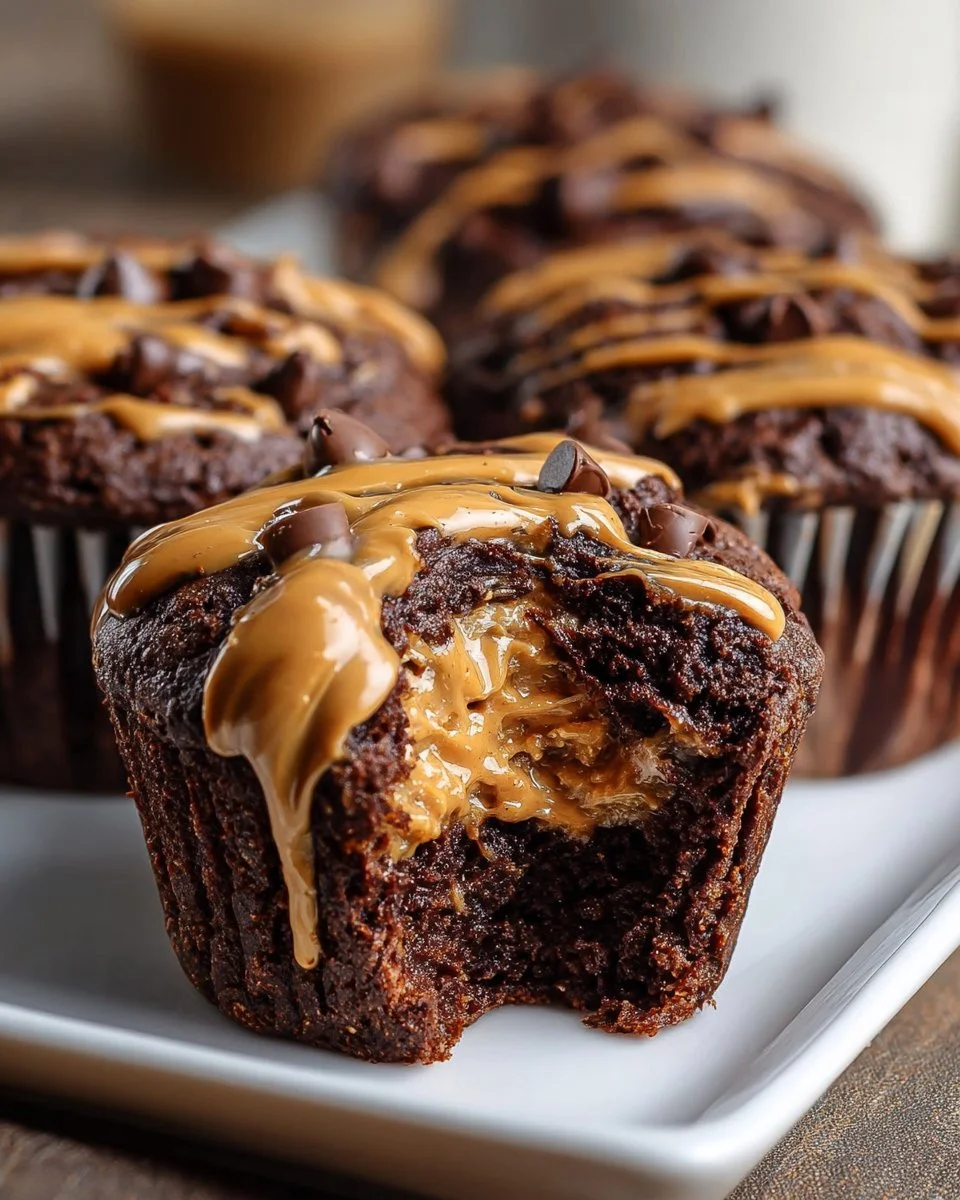 Chocolate Peanut Butter Muffins