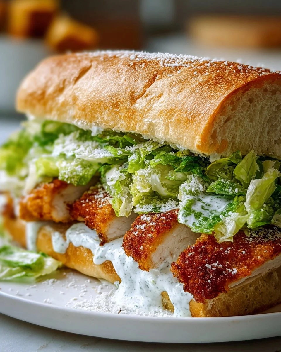 Crispy Chicken Caesar Sandwich