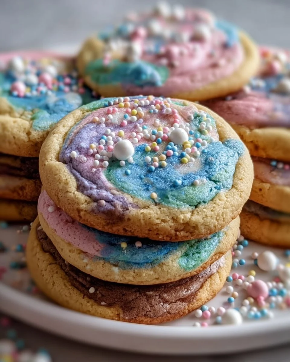 CRK-Inspired Pastel Swirl Cookies