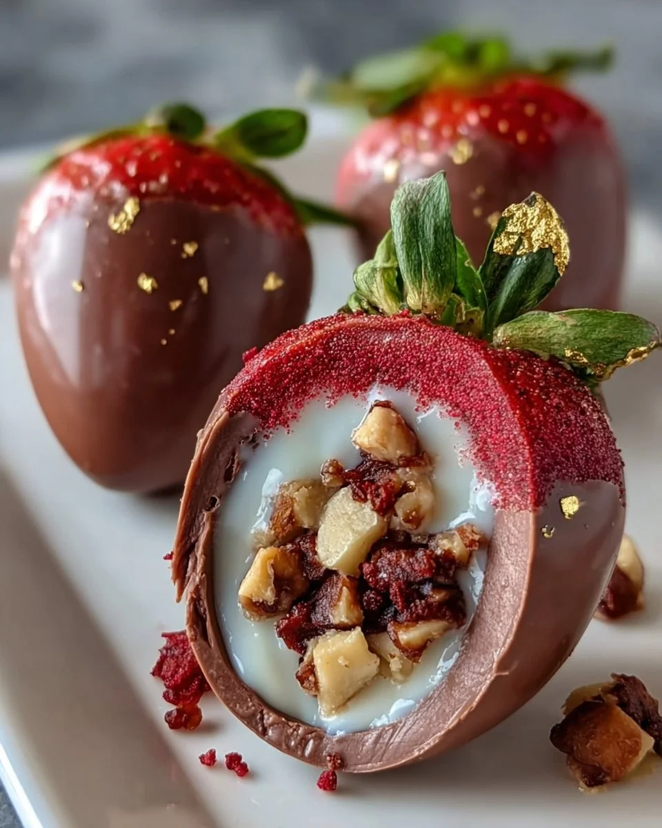 Dubai Chocolate Strawberry Eggs