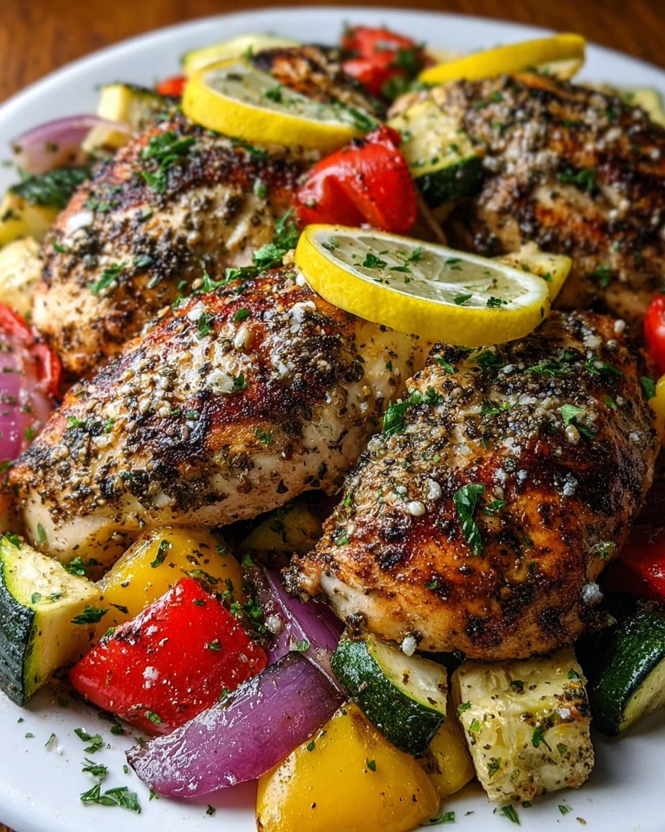 Herbed Greek Chicken Foil Packets