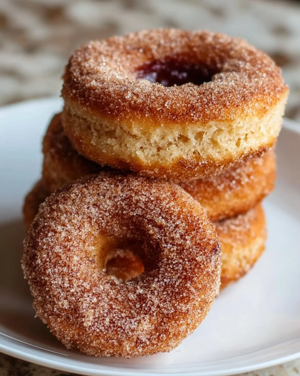 Keto Cinnamon Sugar Donuts