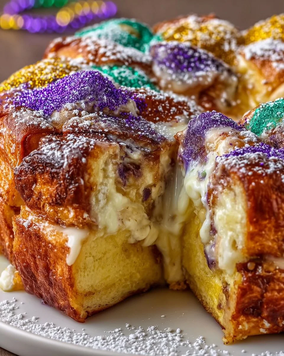 King Cake French Toast Bake