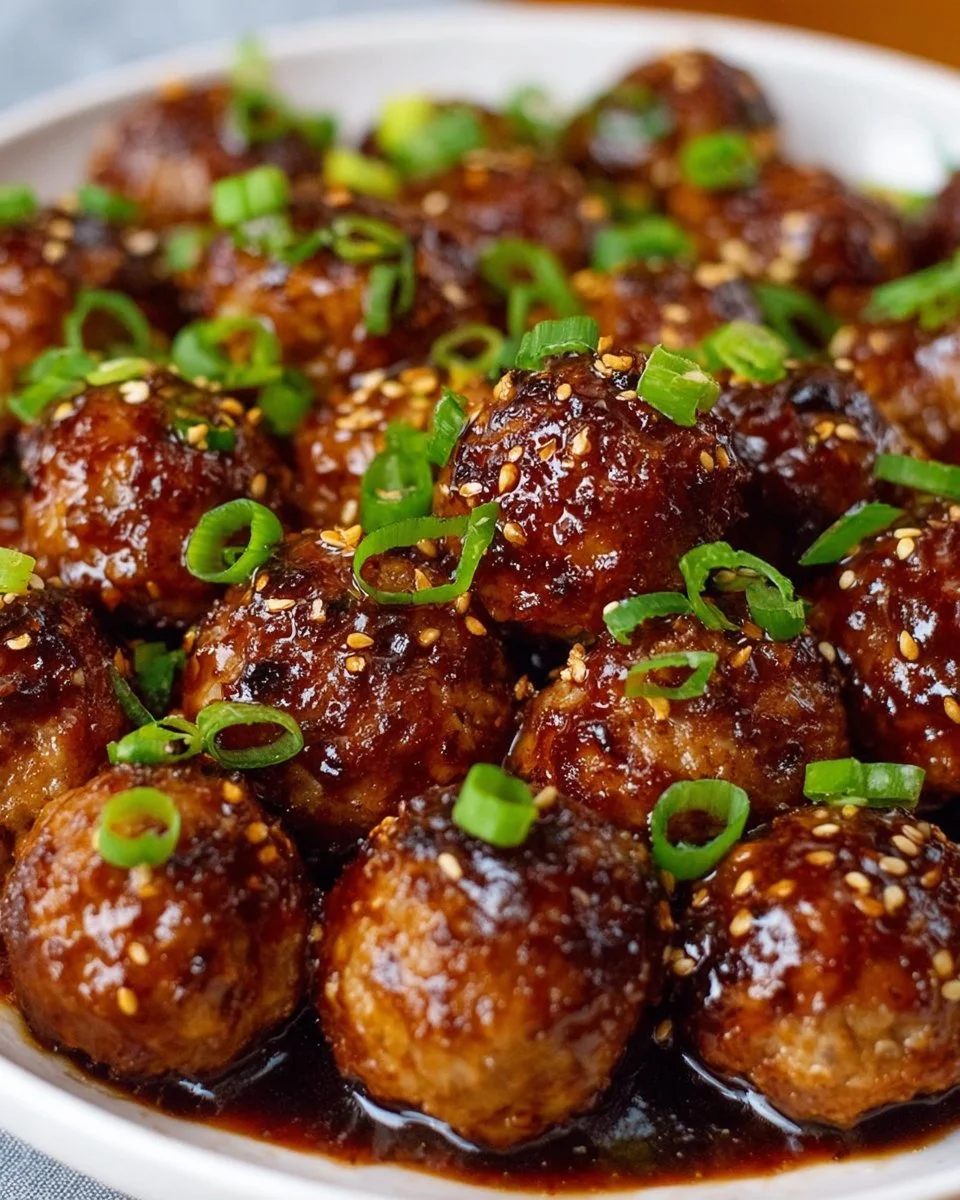 Saucy Asian Meatballs