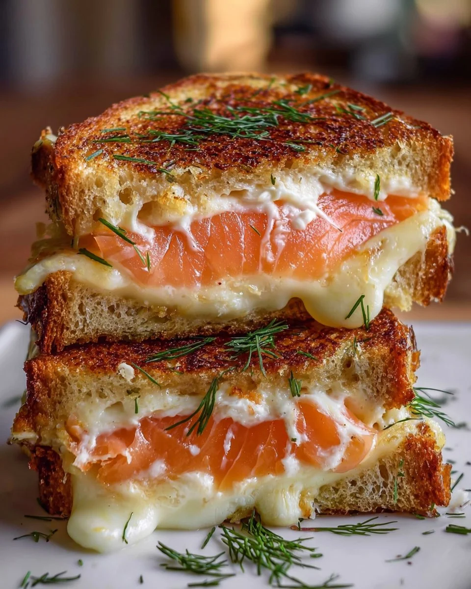 Smoked Salmon Grilled Cheese