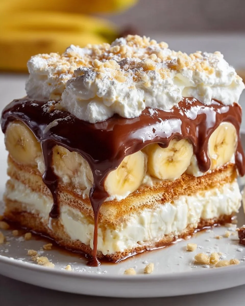Banana Pudding Eclair Cake