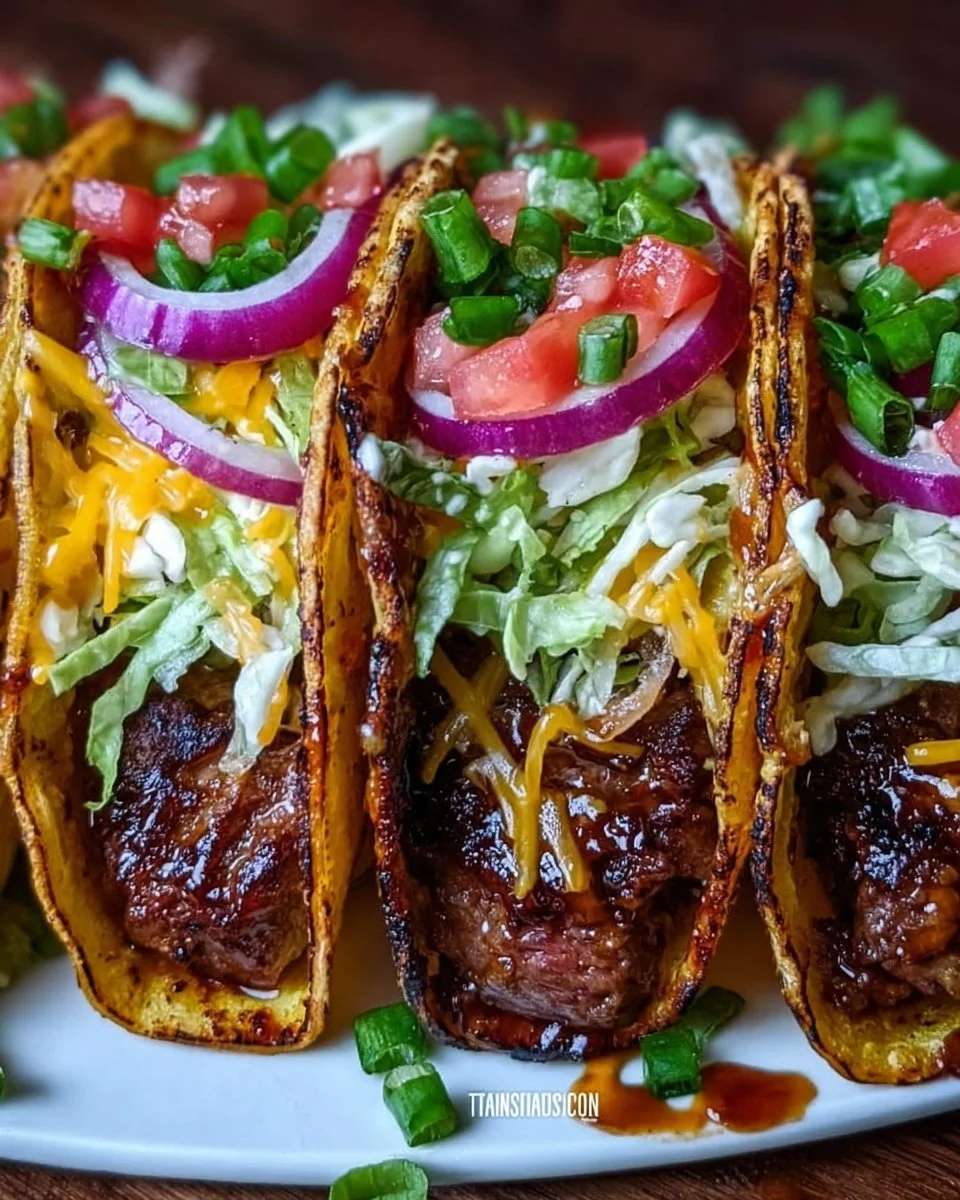 Blackstone Griddle Smash Burger Tacos
