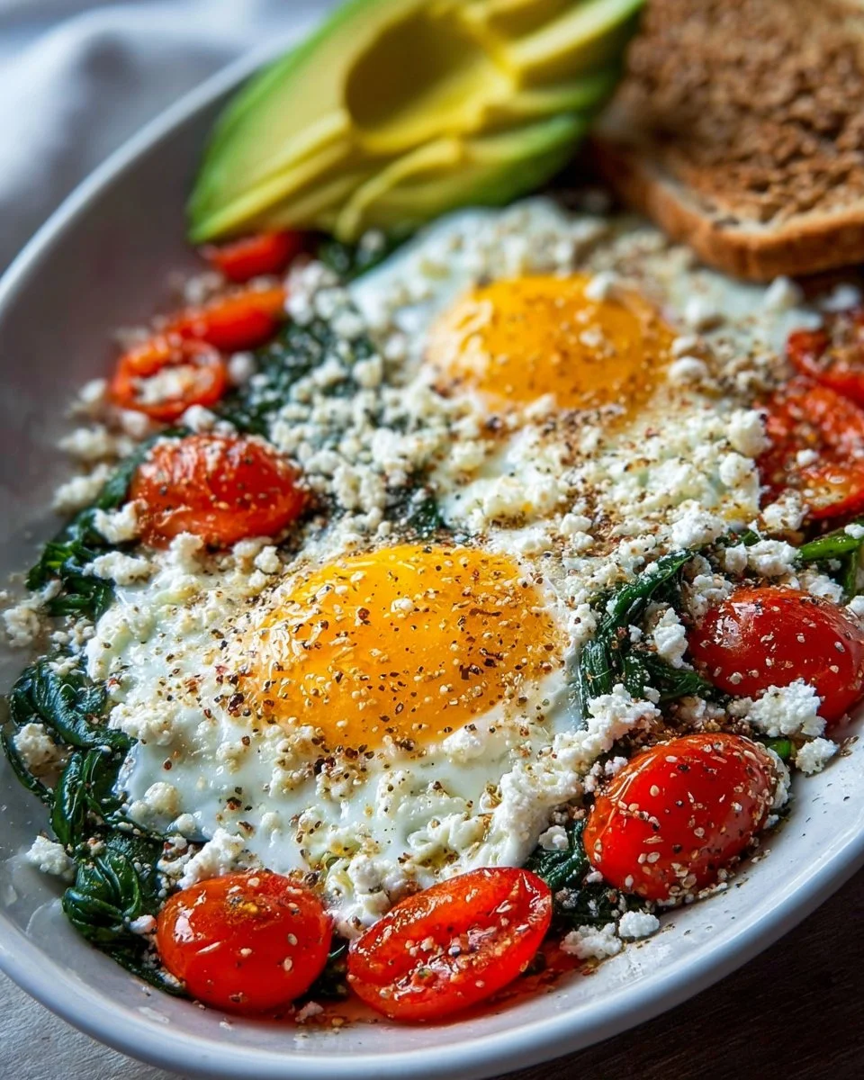 Breakfast Bowl with Egg, Spinach, and Feta