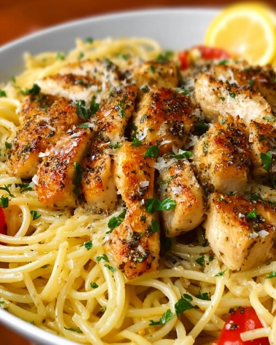 Chicken Scampi and Pasta