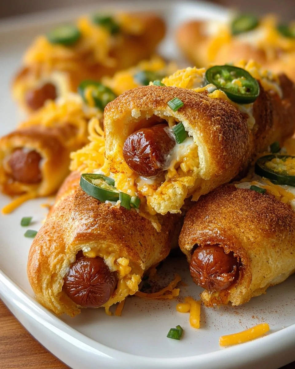 Chili Dog Poppers served on a plate with toppings