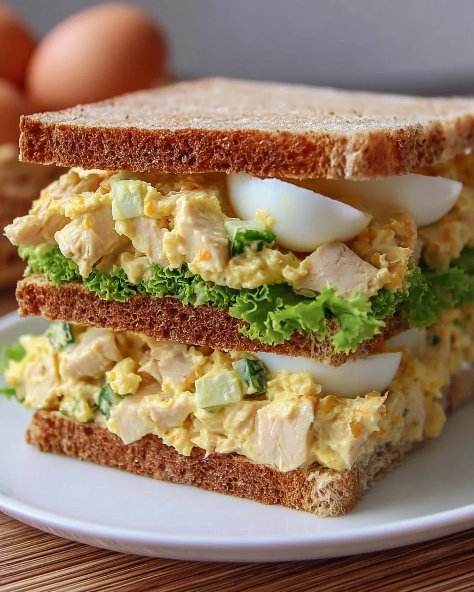 Classic Creamy Chicken Egg Sandwich