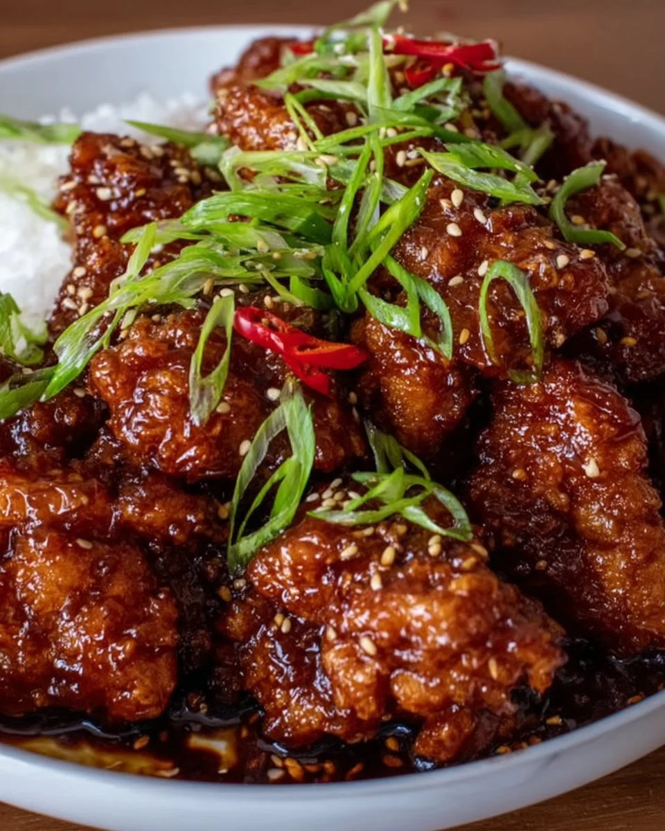 Crispy Air Fryer General Tso’s Chicken