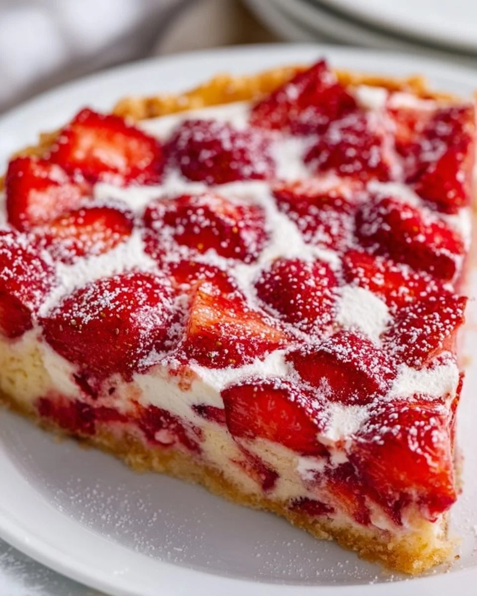 Crustless Strawberry Pie