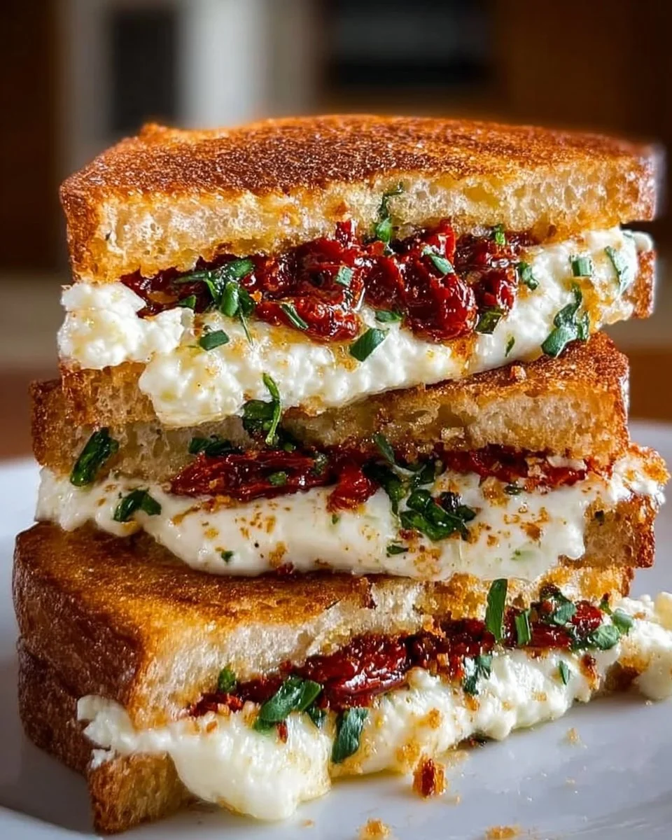 Irresistible Sun-Dried Tomato Grilled Cheese