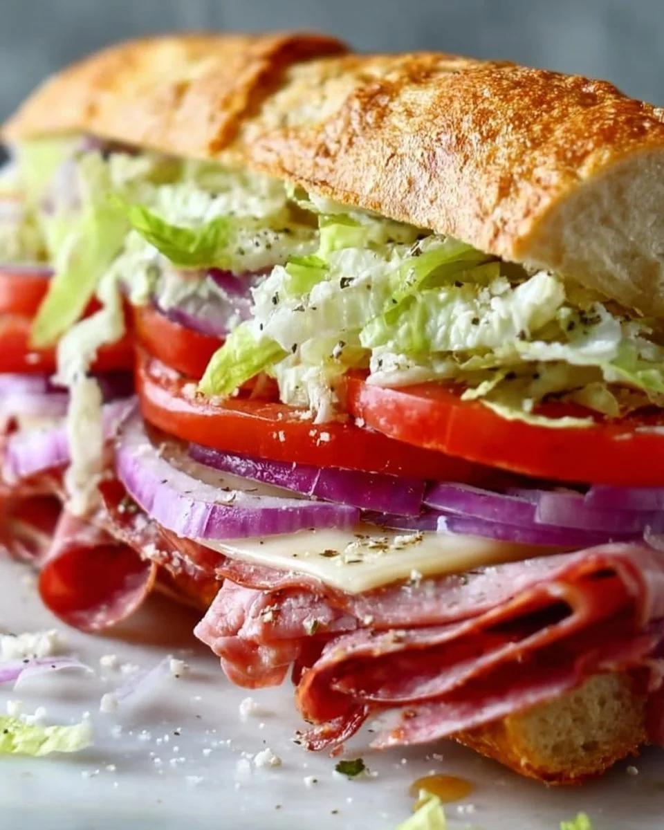 Loaded Italian Grinder Sandwich