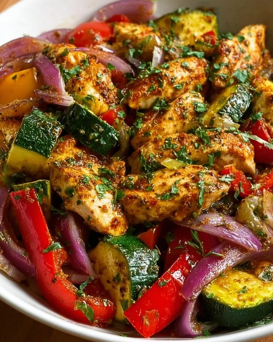 Mediterranean Chicken Stir Fry