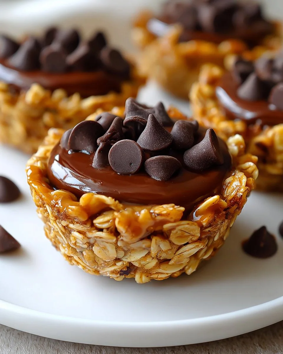 No Bake Peanut Butter Granola Cups