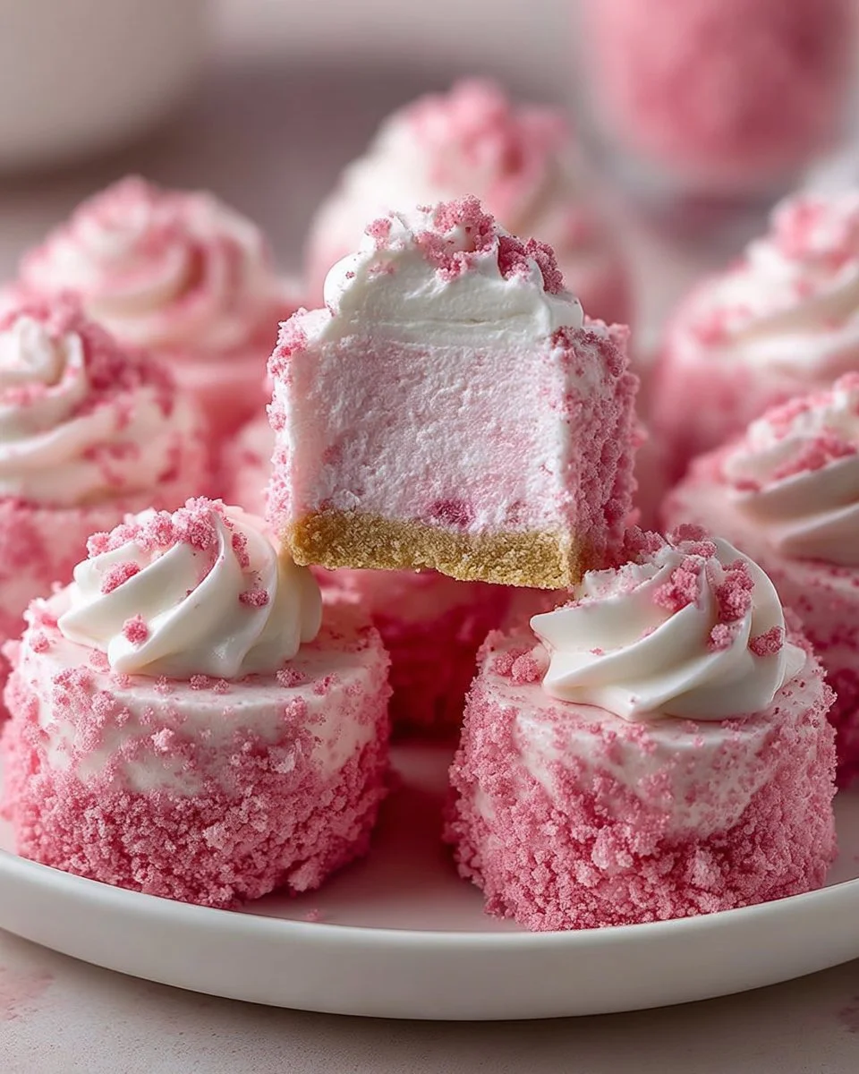 No-Bake Pink Velvet Cheesecake Bites