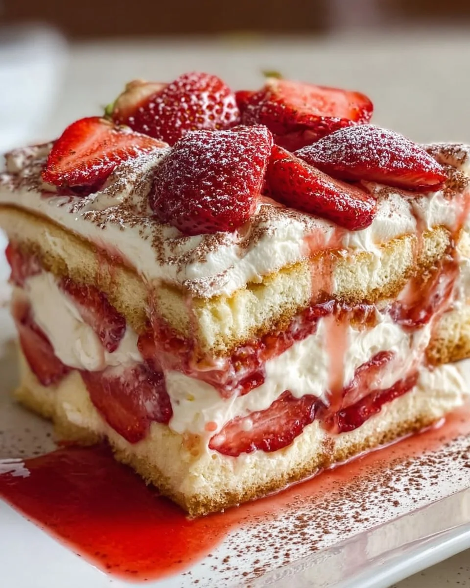 Strawberry Tiramisu