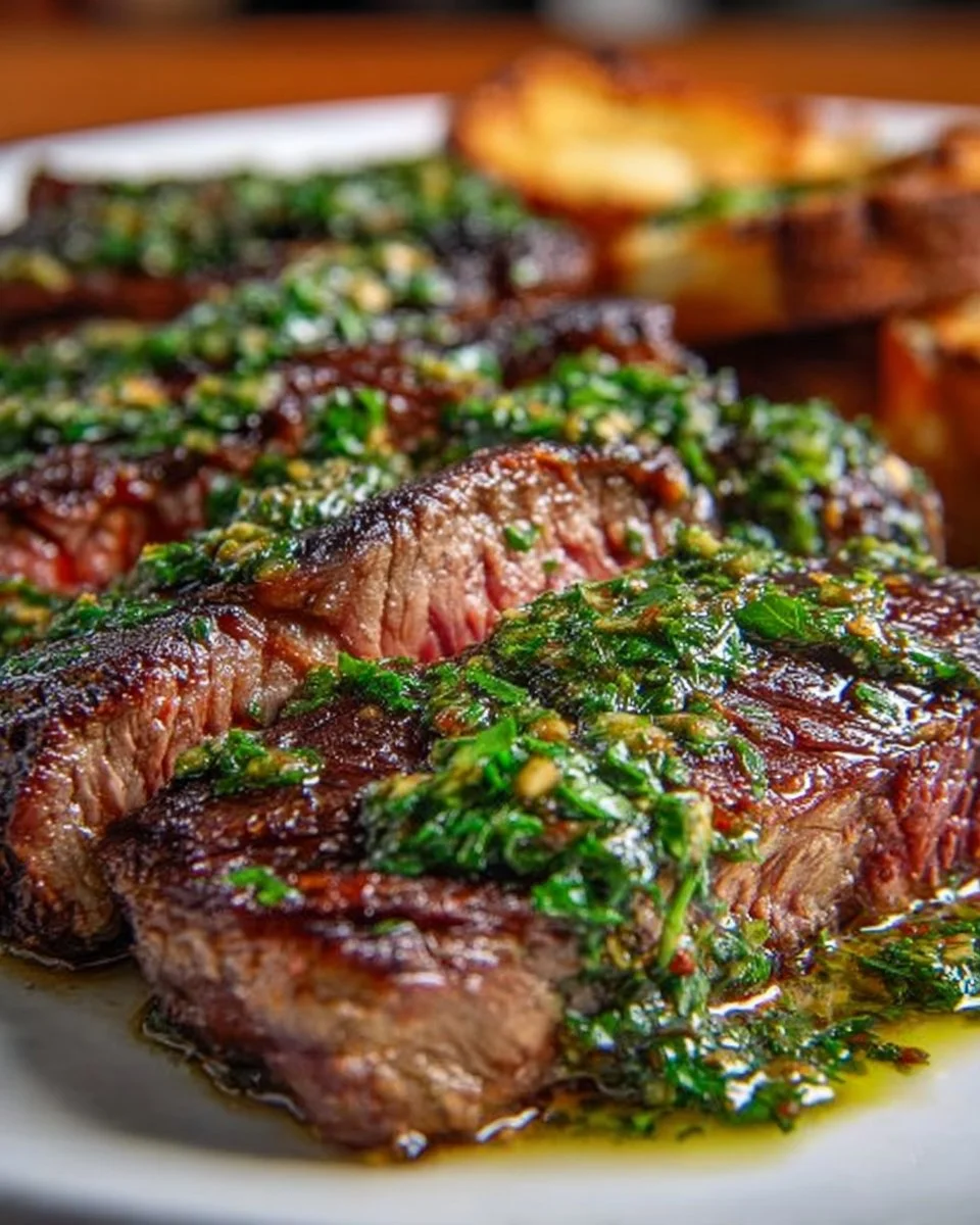 Argentinian Skirt Steak with Chimichurri