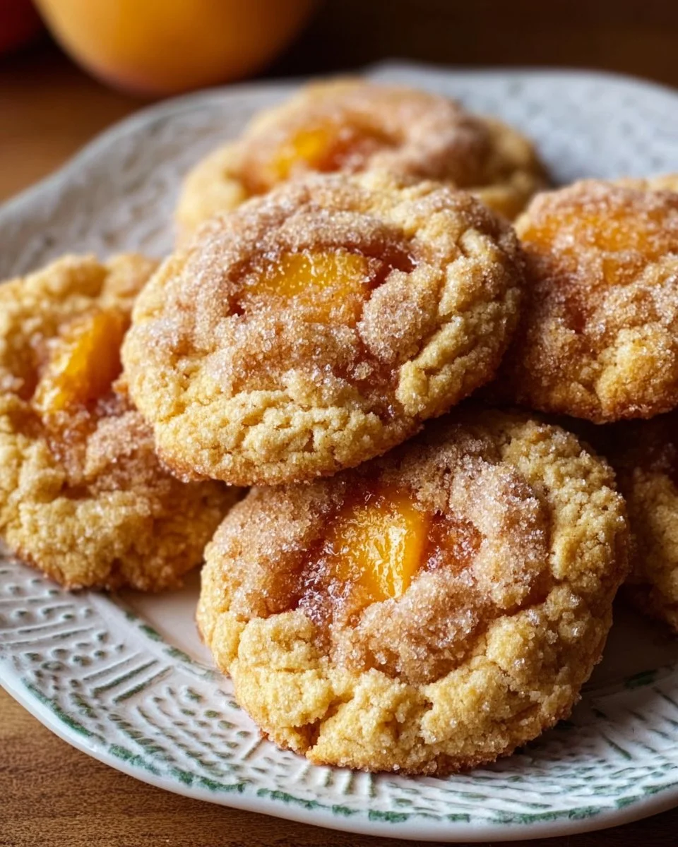 Peach Cobbler Cookies