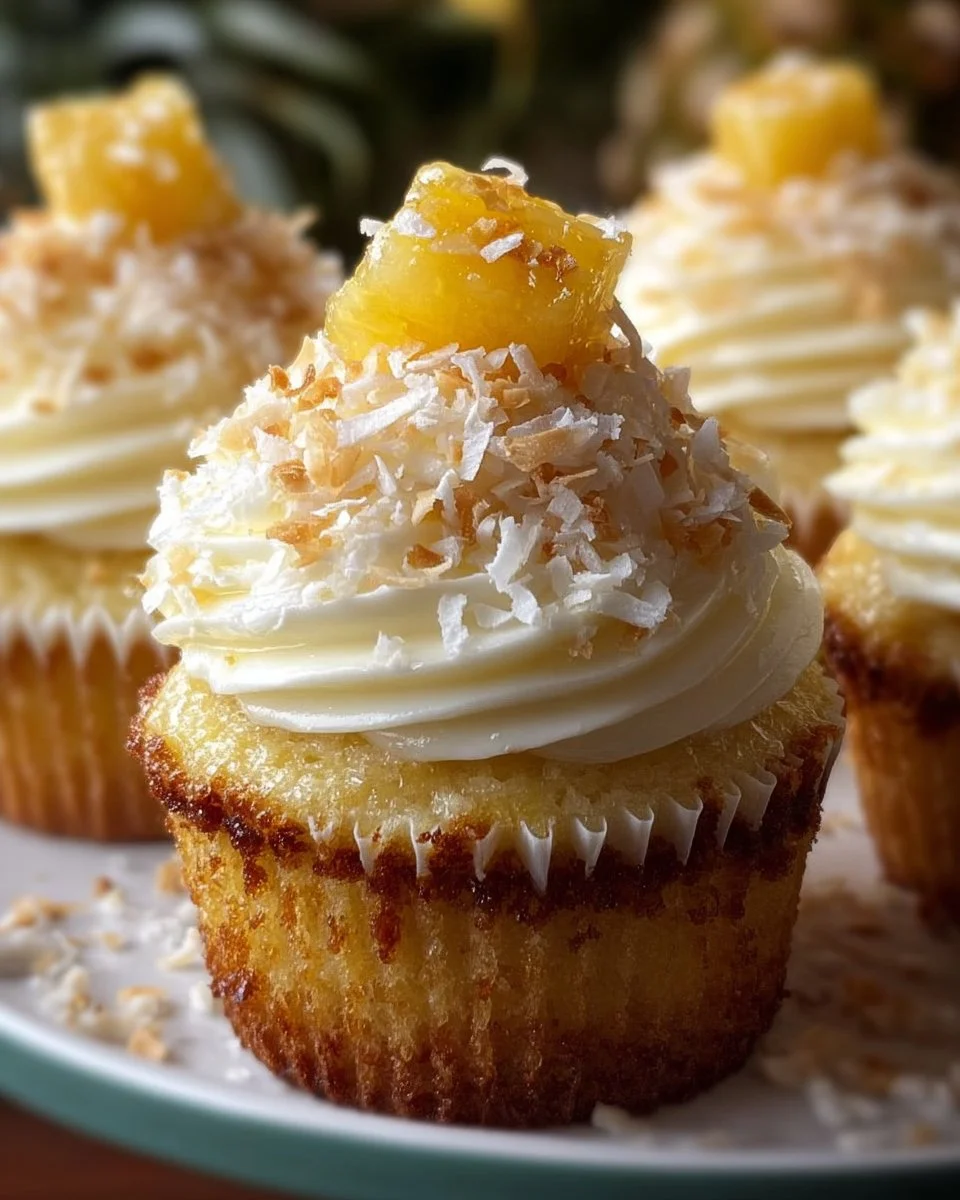 Pineapple Coconut Cupcakes